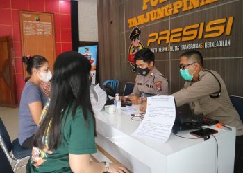Masyarakat Tanjungpinang Antusias Ikuti Vaksinasi Massal di Polres Tanjungpinang