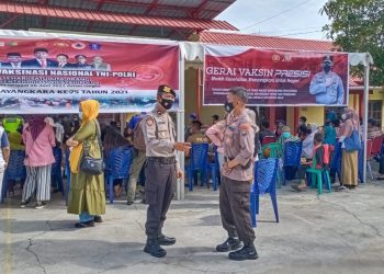 Menuju Vaksinasi Satu Juta Perhari, Polres Kep Anambas Buka Gerai Vaksin Presisi di Polsek Siantan