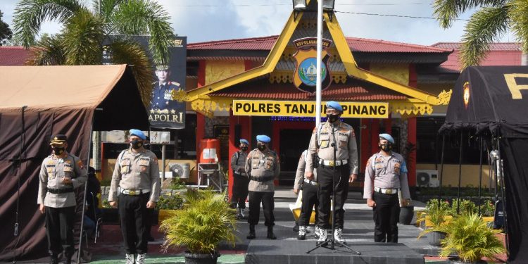 Ops Gaktibplin Div Propam Polri, Cek Urine dan Kelengkapan Perorangan Personil Polres Tanjungpinang
