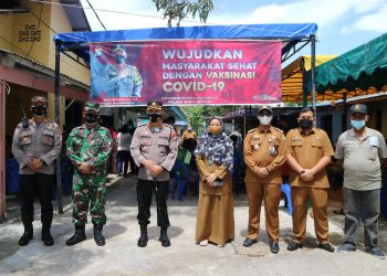 Percepatan Vaksinasi, Kapolres Tanjungpinang Tinjau Langsung Pelaksanaan Vaksinasi