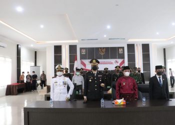 Polres Lingga Bersama Forkopimda mengikuti Upacara Memperingati Hari Lahir Pancasila Secara Virtual