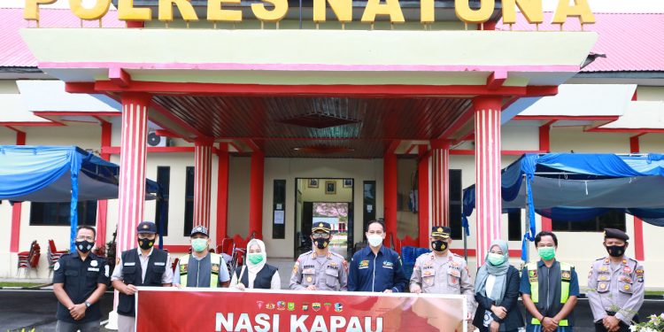 Polres Natuna Laksanakan Program “Nasi Kapau” Guna Percepatan Vaksinasi