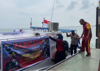 Program “Nasi Kapau” (Vaksinasi Jangkau-Pulau) Polres Karimun