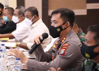 Rapat Koordinasi dalam rangka Evaluasi Lanjutan Tentang Penanganan Covid-19 dan Percepatan Vaksinasi di Wilayah Kab. Karimun