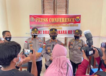 Sambut Hari Bhayangkara Ke 75, Polres Natuna Gelar Vaksinasi Massal di 2 Tempat