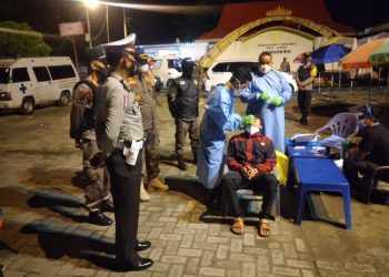 Tim Gabungan Polres Pringsewu Gelar Ops Yustisi, Razia Masyarakat Yang Berkerumun Saat Pandemi