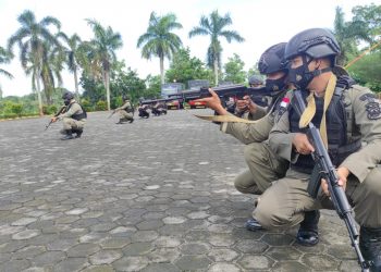 Tingkatkan Kemampuan, Satbrimob Polda Kepri Latihan Rutin Pemeliharaan Kemampuan