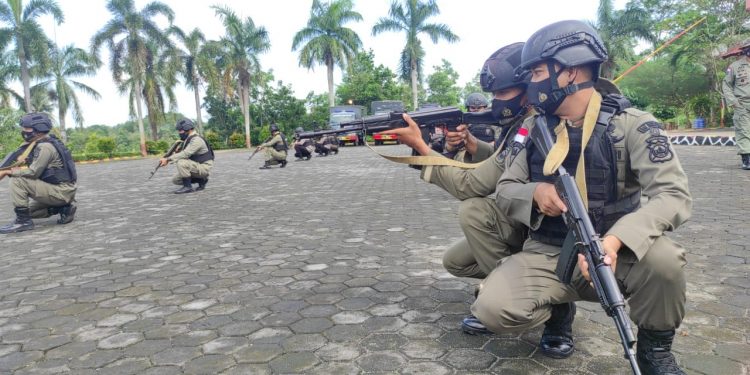 Tingkatkan Kemampuan, Satbrimob Polda Kepri Latihan Rutin Pemeliharaan Kemampuan