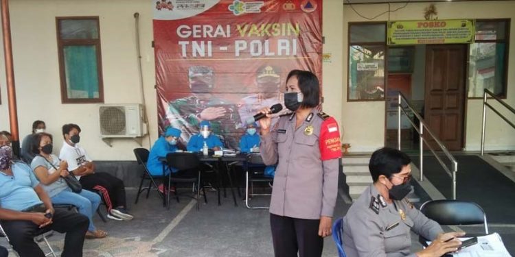 Polres Gianyar Gerai Vaksin Presisi Dengan Melayani Lebih Dari 6.000 Warga