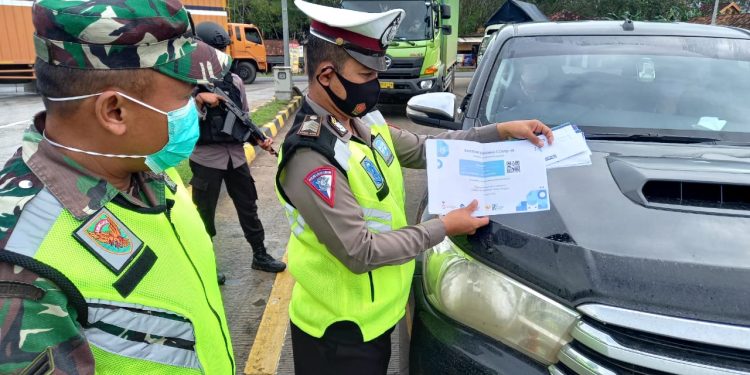 Cegah Penyebaran Covid-19, Gabungan TNI-Polri Perketat Perjalanan Lalu Lintas