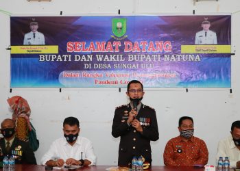 Di Hari Bhayangkara 75, Kapolres Natuna Bersama Forkopimda Tinjau Pelaksanaan Vaksinasi