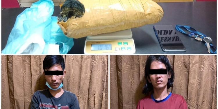 Dit Resnarkoba Polda Kepri Berhasil Amankan Tiga Orang Tersangka Tindak Pidana Narkotika Jenis Sabu dan Narkotika Jenis Daun Ganja