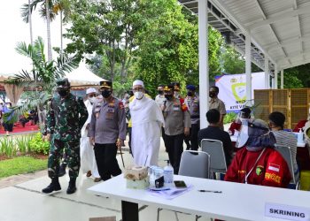 Ditarget 4.500 Orang, TNI-Polri Gelar Vaksinasi Massal Bareng Rabithah Alawiyah di Cibis Park