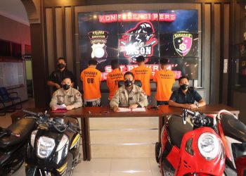 Hadiah Polri untuk Warga yang kehilang Sepeda Motor, Sat Reskrim Polres Karimun berhasil Ungkap 4 Kasus Curanmor di hari HUT Bhayangkara.