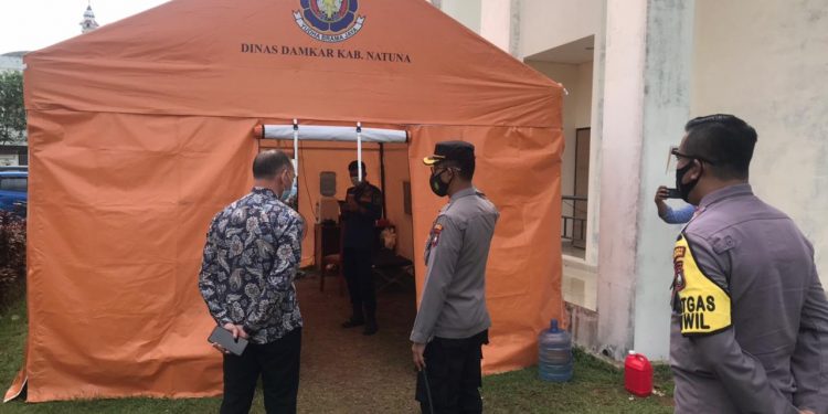 Kapolres Natuna Bersama Wakil Bupati Natuna Lakukan Peninjauan Lokasi Isolasi Terpadu