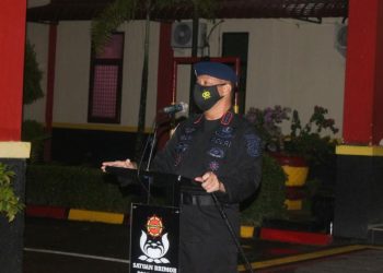 Power On Hand Kapolda Kepri, Satbrimob Polda Kepri Apel Kesiapsiagaan Kontijensi