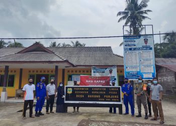 Satpolairud Polres Lingga lakukan Pengawalan dan Pengamanan Program NASI KAPAU di Pulau Nuja