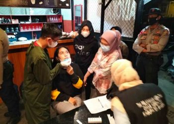 Gabungan Operasi Yustisi Dalam Penerapan PPKM Level 4 di Kota Luwuk