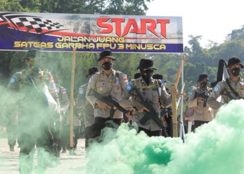 FPU 3 MINUSCA Hadapi Konflik Antar Distrik, Teror dan Lemparan Granat di Jalan Juang
