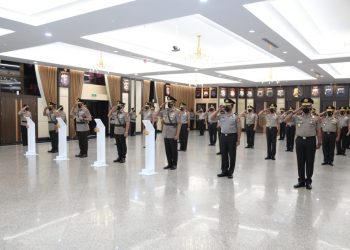 Lantik AS SDM Hingga Kapolda Aceh, Kapolri: Dukung dan Tuntaskan Program Pemerintah Tangani Covid-19