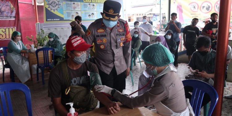 Polres Kapuas Semangat Percepat Vaksinasi Covid-19 Untuk Masyarakat