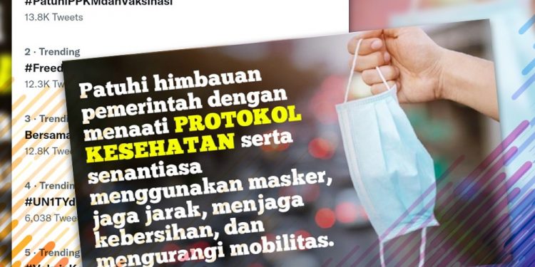 Patuhi PPKM dan Vaksinasi Untuk Indonesia Bebas dari Pandemi
