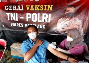 Polres Magelang Total Layani Vaksin Bertambah 43.605 Orang