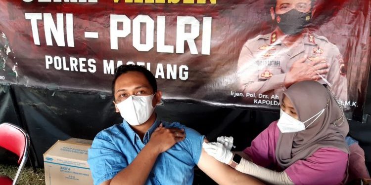 Polres Magelang Total Layani Vaksin Bertambah 43.605 Orang