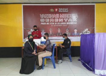 Polres Sintang Sediakan Kembali 700 Dosis Vaksinasi Merdeka