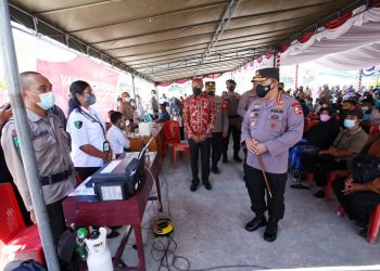 Dukung Pelaksanaan PON, Kapolri Minta Vaksinasi di Papua Ditingkatkan