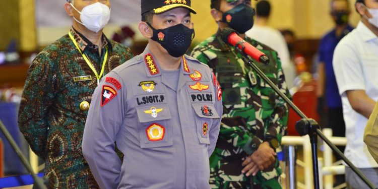 Evaluasi Penanganan Covid-19 di Jambi, Kapolri Ingatkan Penurunan Level PPKM dan Jaga Pertumbuhan Ekonomi