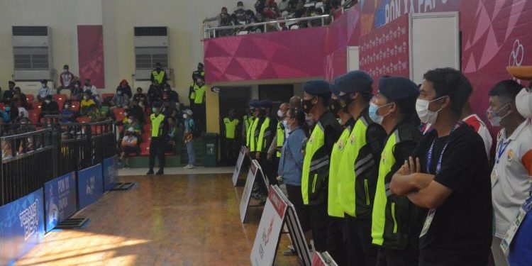 TNI-Polri Amankan Pertandingan Cabor Tinju PON XX Papua