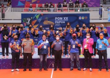 Bripka Andreas M. Sroyer Berhasil Dapat Medali Perunggu di Cabor Gulat Untuk Kontingen Papua