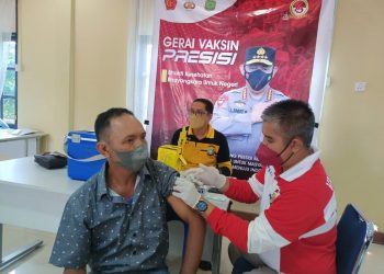 Antusias Masyarakat Datangi Gerai Vaksin Presisi Polres Tanjungpinang