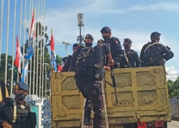 TNI-Polri Lakukan Pengamanan Menjelang Pelaksanaan PON Papua