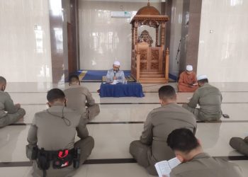 Bimbingan Rohani dan Mental Jajaran Personel Satuan Brimob Polda Kepri Tingkatkan Kualitas Iman dan Taqwa