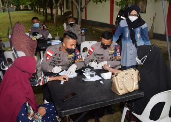 Jelang HUT Ke-76, Brimob Polda Kepri Gelar Vaksinasi Massal 1500 Warga Selama Tiga Hari