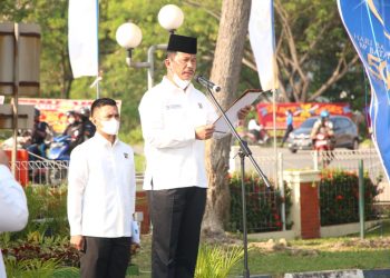 Kapolresta Barelang Hadiri Upacara Hari Bhakti BP Batam yang Ke-50 Tahun