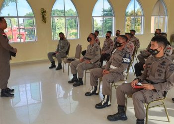 Kegiatan Bimbingan Rohani dan Mental Jajaran Personel Satuan Brimob Polda Kepri Tingkatkan Kualitas Iman dan Taqwa