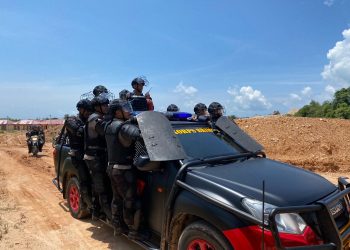 Kegiatan Latihan Pemeliharaan Kemampuan Jajaran Satuan Brimob Polda Kepulauan Riau
