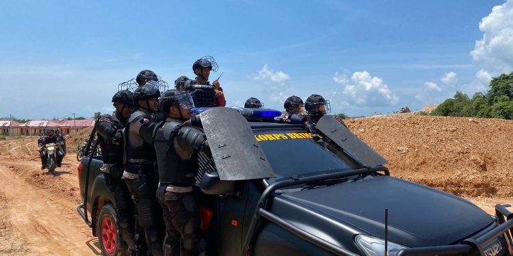 Kegiatan Latihan Pemeliharaan Kemampuan Jajaran Satuan Brimob Polda Kepulauan Riau