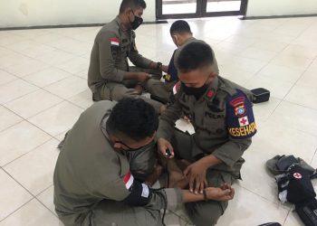 Pelatihan Pertolongan Pertama Gawat Darurat Bagi Personel Peleton Kesehatan Satbrimob Polda Kepri
