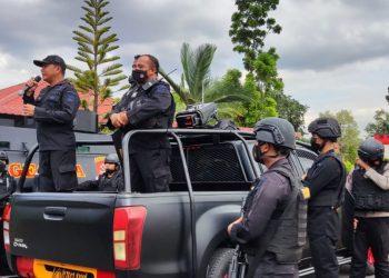 Pelihara Kemampuan, Satuan Brimob Polda Kepri Gelar Latihan Den 45 Anti Anarkhis