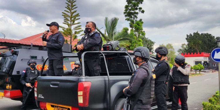 Pelihara Kemampuan, Satuan Brimob Polda Kepri Gelar Latihan Den 45 Anti Anarkhis