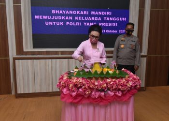 Peringatan Hari Kesatuan Gerak Bhayangkari Ke-69 Tahun 2021