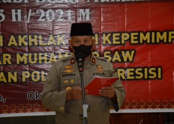 Peringatan Maulid Nabi Muhammad SAW 1443 H/2021 M di Masjid Al Halim Polda Kepri