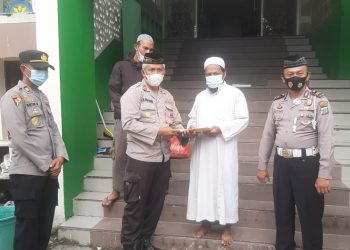 Polres Sorong Selatan Berbagi Sembako Atas Peringati Hari Maulid Nabi Muhammad SAW