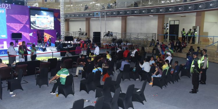 Jajaran TNI-Polri Amankan Pertandingan Olahraga Angkat Berat di PON XX Papua