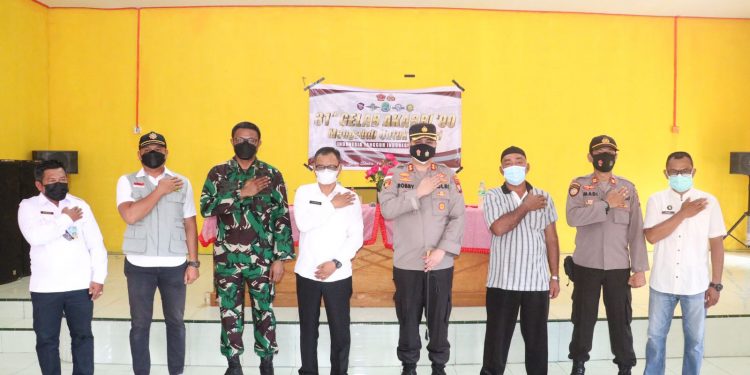 Polres Lingga Gelar Vaksinasi Massal Peringati 31 Tahun Pengabdian Akabri 90