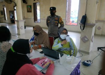 Polsek Bunguran Timur Adakan Pengamanan Aktivitas Vaksinasi